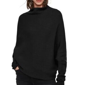 NEW AllSaints Ridley Wool Sweater Black, size M